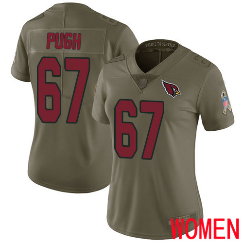 Arizona Cardinals Limited Olive Women Justin Pugh Jersey NFL Football #67 2017 Salute to Service